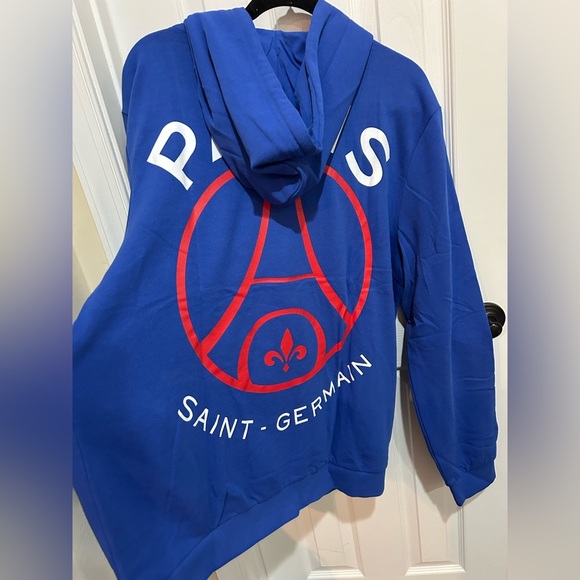 NWT Blue Paris Saint-Germain Men's Core Cool Hoodie XXL - Picture 5 of 10